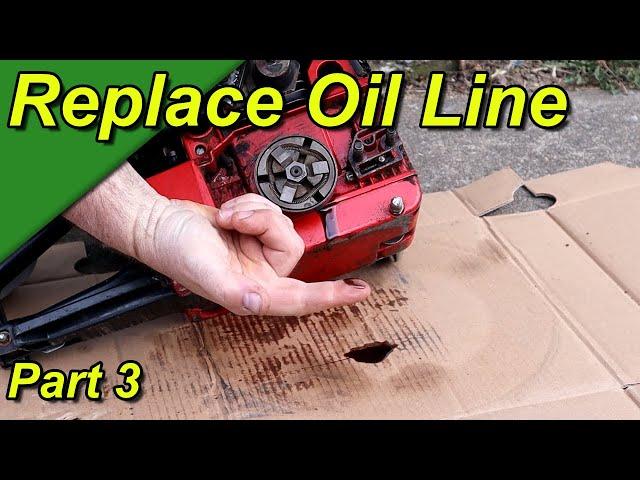 Jonsered 520SP Oil Line Replacement | The Fixit Shed