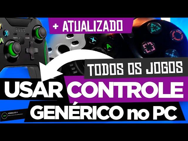 COMO USAR CONTROLE GENÉRICO no PC  [2023] TODOS OS JOGOS