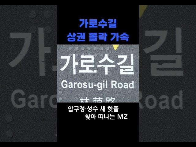 가로수길 상권 몰락 가속#shorts