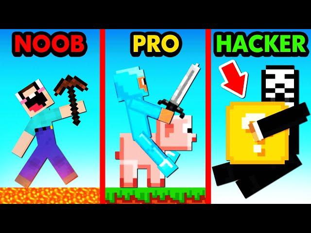 NOOB vs PRO vs HACKER LUCKY BLOCK