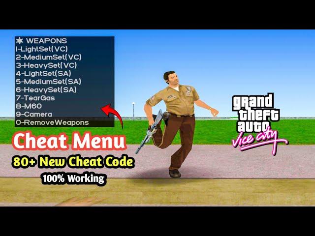 How To Download And Install New Cheat Menu Mod In GTA Vice City | 80+ New Cheat Code