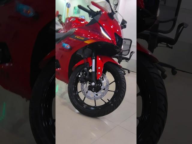 Check out instrument cluster  New 2025 Yamaha R15 v4 in red colour #bike #shorts #trending #r15v4