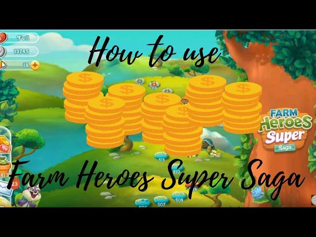 How to use coins in Farm Heroes Super Saga