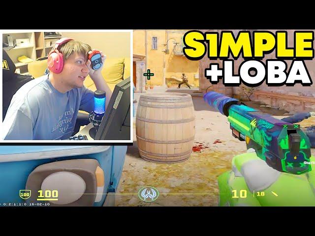 "WHY IS LOBA IN FPL??" - S1MPLE PLAYS FPL WITH LOBA!! (ENG SUBS) | CS2