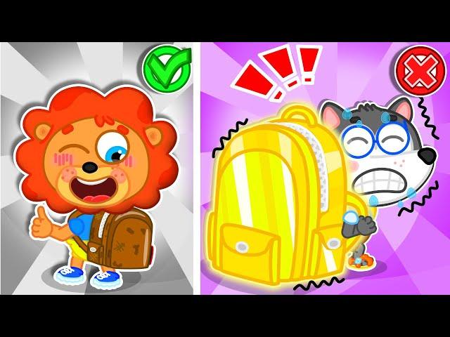 Liam Family USA | Giant Backpack Blunders at School | Family Kids Cartoons