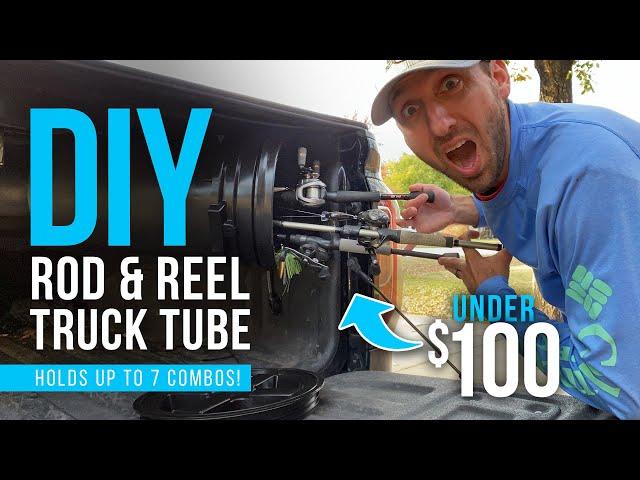 DIY Rod and Reel Storage Tube for Truck (Holds up to 7 COMBOS!)