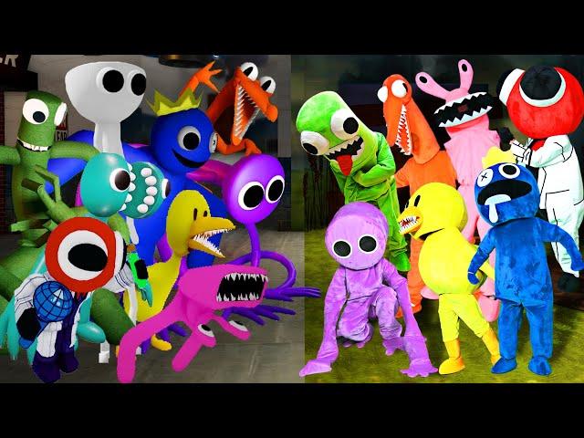 New Rainbow Friends VS Rainbow Friends In Real Life  Friday Night Funkin' (Roblox Rainbow Friends)