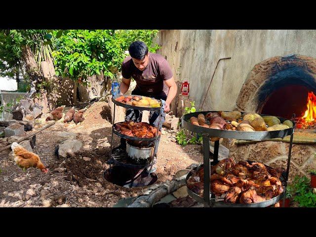 How do people live in the Holy Land? Old cooking methods in our village!!