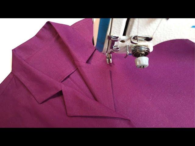 Coat collar cutting and stitching  Guide to Mastering the Method of Coat Collar Styling A16