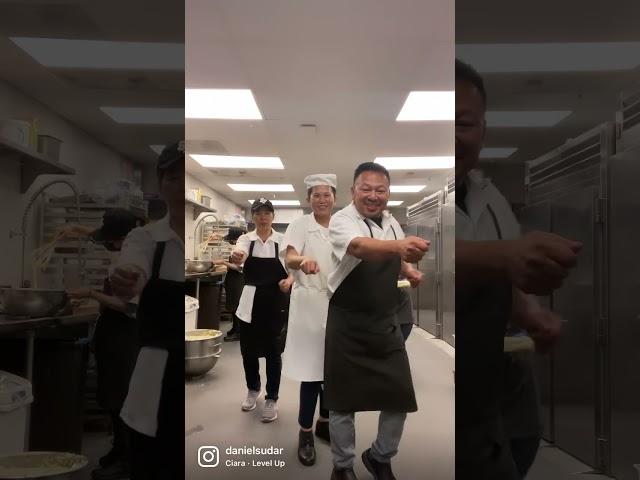 Dimsum team learning how to dance #dimsum #coworker #staff #dancing