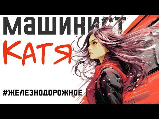 Девушка управляет электричкой