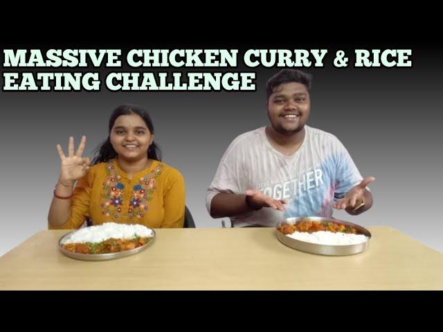 Massive 2Kg Chicken Curry & Rice Eating Challenge | GUJJU FOODIES | #gujjufoodies #foodchallenge