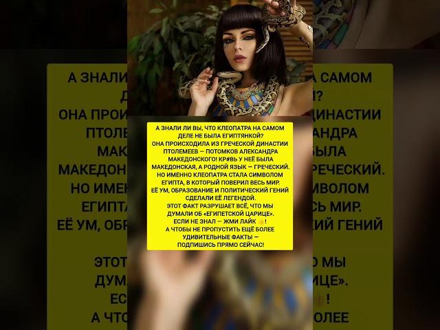 Клеопатра — НЕ ЕГИПТЯНКА?! Вот кем она была на самом деле… Факт, который переворачивает историю!