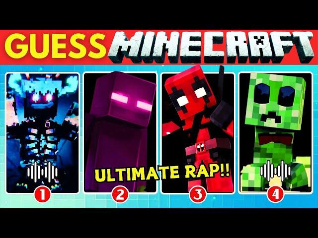 Guess the Minecraft Character by Voice & Sound ~ Ultimate Minecraft Rap Showdown Quiz!