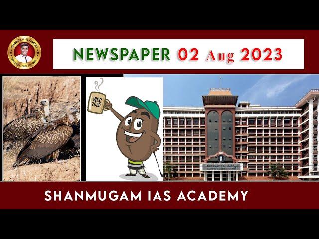 Current Affairs | August 02 | Shanmugam IAS Academy