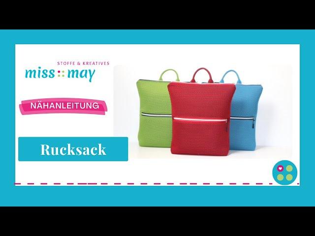 Rucksack nähen *mit kostenlosem Schnittplan*