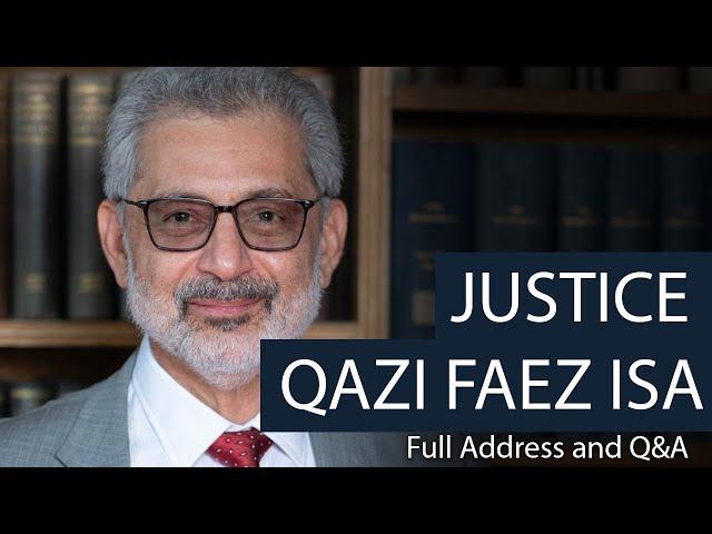 Justice Qazi Faez Isa: Pakistani Supreme Court Justice  | Full Q&A at The Oxford Union