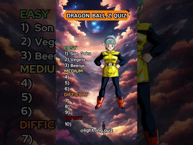Dragon Ball Z Quiz  #quiz #dragonball #dragonballz #dragonballsuper #anime