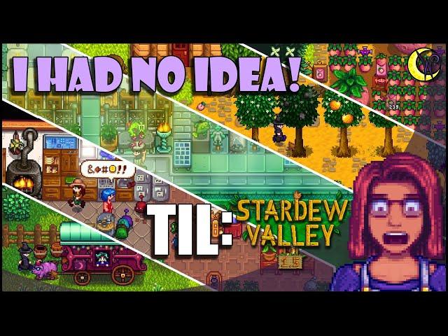 Today I Learned: Stardew Valley | 86 Tips and Things You May Not Know