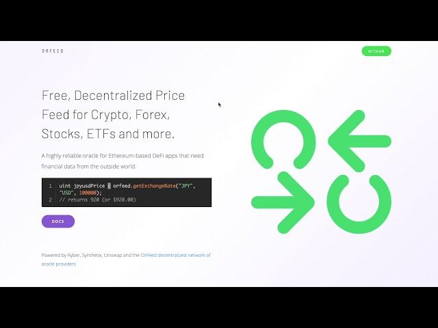 OrFeed: Free, Decentralized Price Feed on Ethereum for DeFi dApps