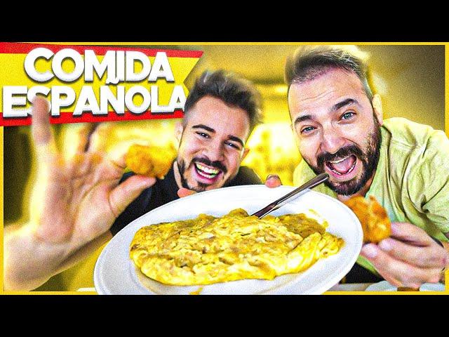 ARGENTINO prueba TIPICA comida ESPAÑOLA - Ft. Cenando con Pablo