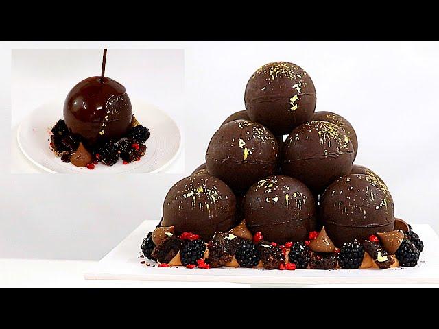 EPIC HOT CHOCOLATE BALL CAKE! │ CHOCOLATE PYRAMID CAKE │CAKE TRENDS │ CAKES BY MK