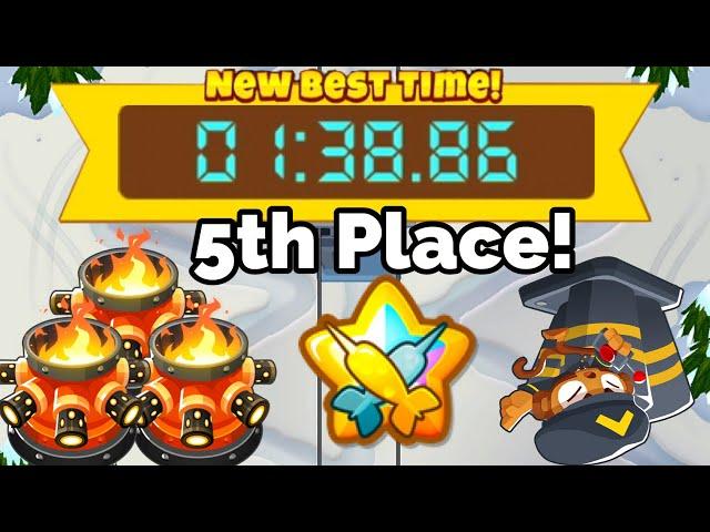 5th Place!!! Btd6 Race #305 “Quincy’s Mountain Run” in 1:38.86 Failed t3