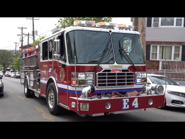 Paterson Fire Department Engine 4 Responding 5/6/24