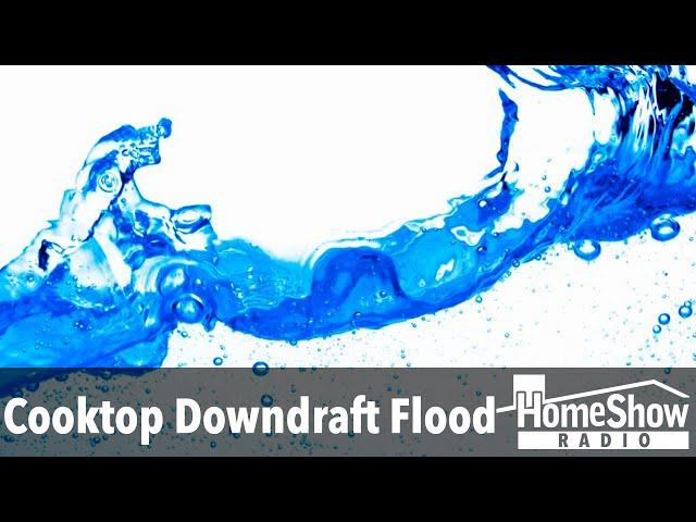 How do I get water out of cooktop downdraft?