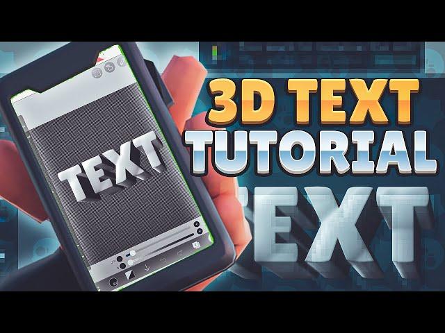 MAKE 3D TEXT ON MOBILE! MAKE UNDER 5 MINS!!! DOWNLOAD PACK IN DESCRIPTION!!!