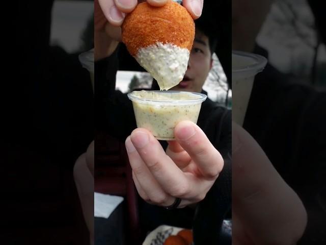 Let's Try BRAZILIAN Street Food Coxinha #brazil #coxinha #letstry #streetfood #mukbang