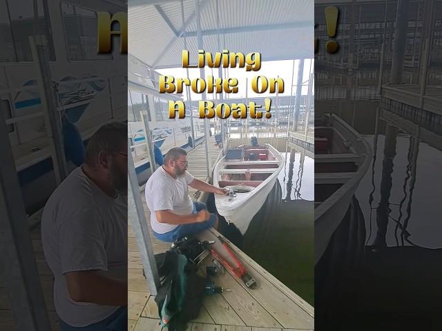 Living Broke On A Boat#boat #dinghy #barter #salvage #boating #boatlife #tinyliving #boatmaintenance
