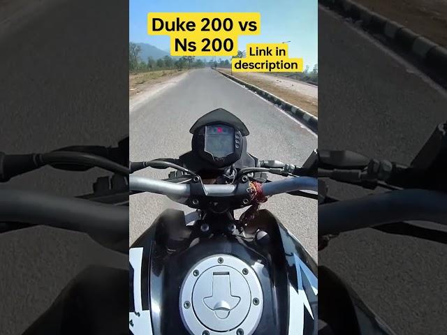 Duke 200 vs ns 200 race | #viral #shorts #trending #duke200  #ns200  drag race #newvideo