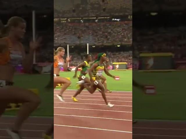 Shelly-Ann Fraser-Pryce beats Dafne Schippers to world title #shorts #track