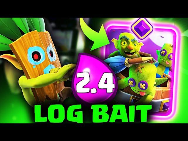 El MEJOR MAZO *LOG BAIT 2.4 BARRIL EVO* CLASH ROYALE...