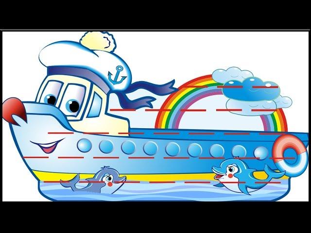 Cartoon for children Boat Educational cartoons about games