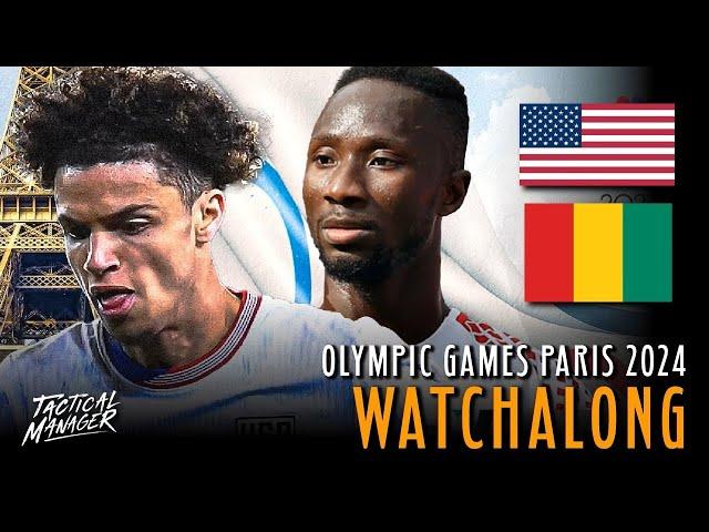 USA vs Guinea Live watchalong | USMNT 2024 Olympics