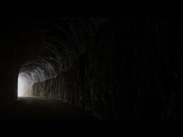 Howling Wind in a Tunnel | Rock Cave Ambience & Sound | Windy Low Hum Howl 12 Hrs 4K