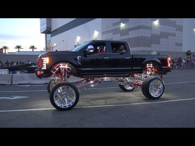 Lifted Trucks at the SEMA Cruise 2018.