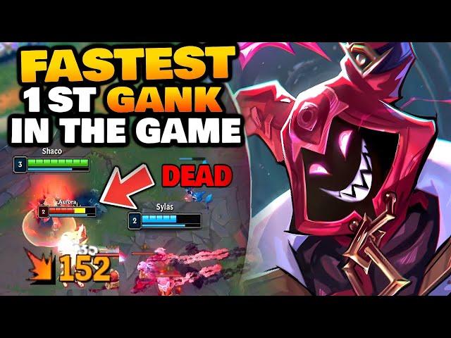 Shaco Jungle has the Fastest level 3 Gank in the Game & it always gets a kill | 14.18