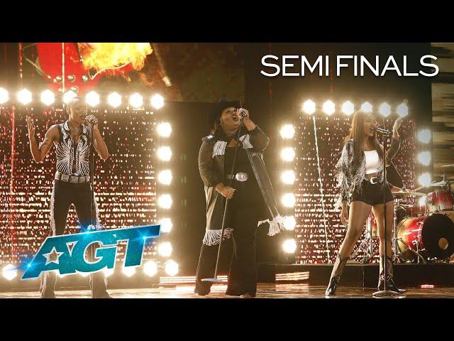 Chapel Hart Returns With a Fiery Performance Of "The Girls Are Back In Town" | AGT 2022