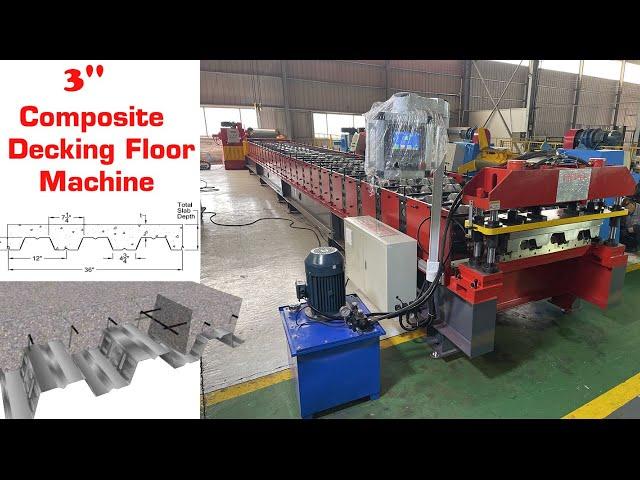 【Metal Decking Machine】:  3'' composite decking floor machine | Metal floor decking panels