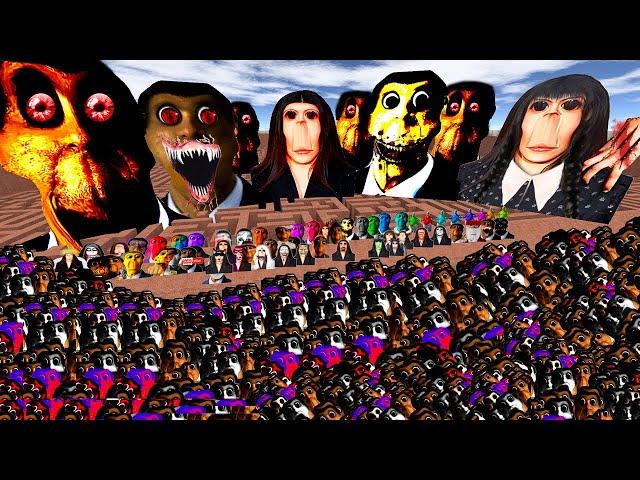 ROSALIA AND OBUNGA BIG BOSS VS Too Much Ultimate Nextbots (part46) in Garry's Mod!!!