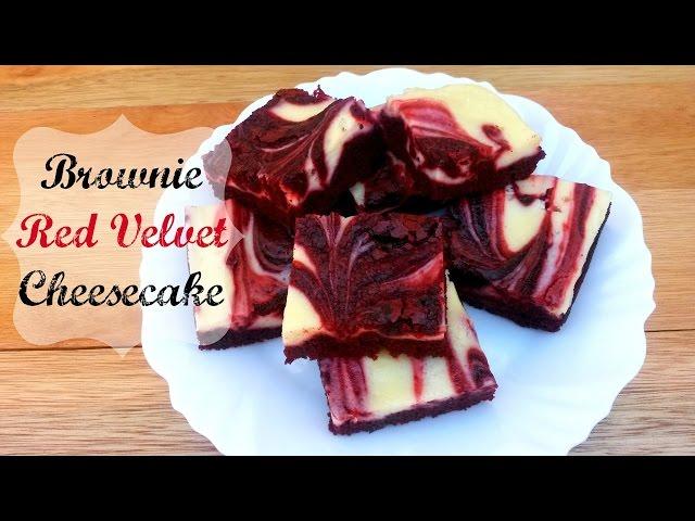 Brownie Red Velvet Cheesecake  | Por Rúbia Carolina