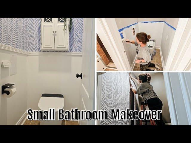 Small Bathroom Makeover on a Budget | Insane Room Transformation | Installing Horow T38 Smart Toilet