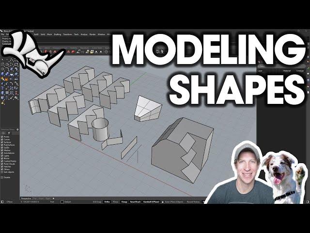 Getting Started with Rhino Part 2 - Lines, Faces, and 3D Shapes!