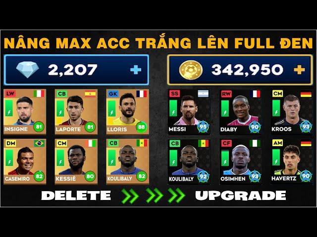 DLS 24 | Xóa đội hình FULL VÀNG để lên đội hình FULL ĐEN Dream League Soccer