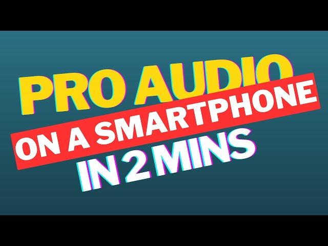 How to make your audio sound like a PRO (Updated - the easy way)