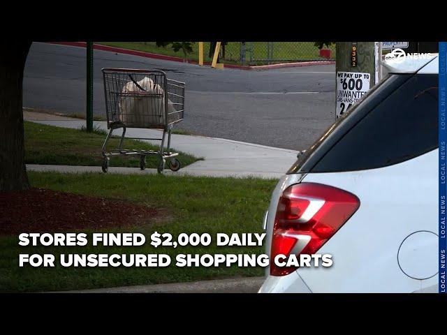 New law fines stores $2,000 daily for unsecured shopping carts in Prince George's County