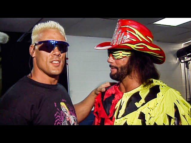 “Macho Man” Randy Savage sings the praises of Sting in rare backstage look